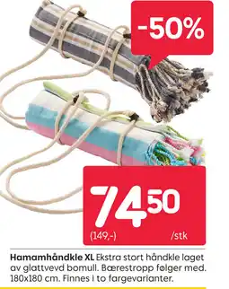 Rusta Hamamhåndkle XL tilbud
