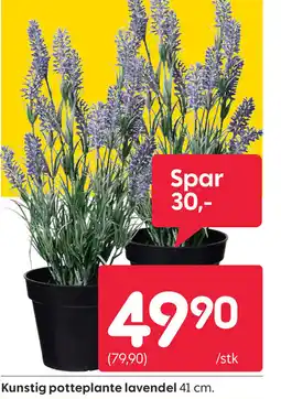 Rusta Kunstig potteplante lavendel tilbud
