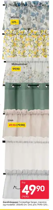 Rusta Gardinkapper tilbud