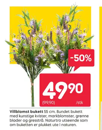 Rusta Villblomst bukett tilbud