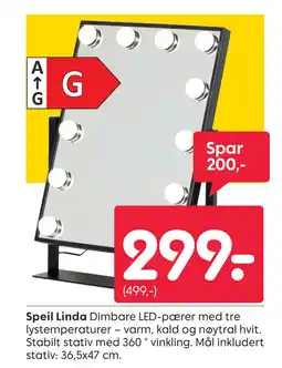 Rusta Speil Linda tilbud