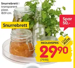 Rusta Snurrebrett tilbud
