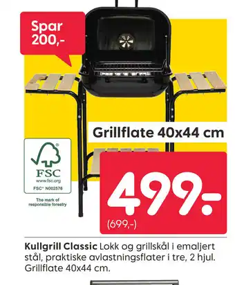 Rusta Kullgrill Classic tilbud