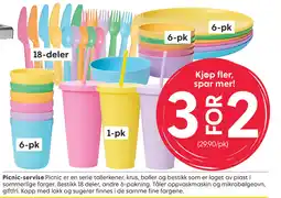 Rusta Picnic-servise tilbud
