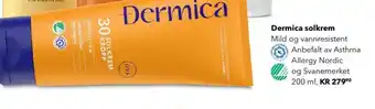 Apotek 1 Dermica solkrem tilbud