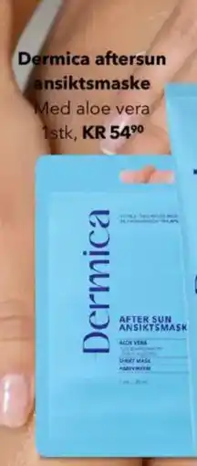 Apotek 1 Dermica aftersun ansiktsmaske tilbud