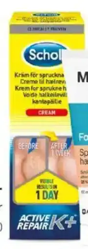 Apotek 1 Scholl Active Repair K+ tilbud
