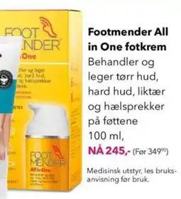Apotek 1 Footmender All in One fotkrem tilbud