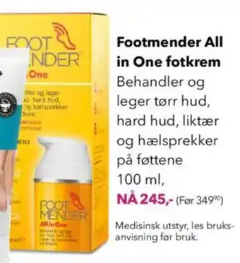 Apotek 1 Footmender All in One fotkrem tilbud