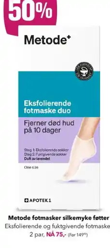 Apotek 1 Metode fotmasker silkemyke føtter tilbud