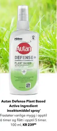 Apotek 1 Autan Defense Plant Based Active Ingredient insektsmiddel spray tilbud