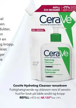 Apotek 1 CeraVe Hydrating Cleanser rensekrem tilbud