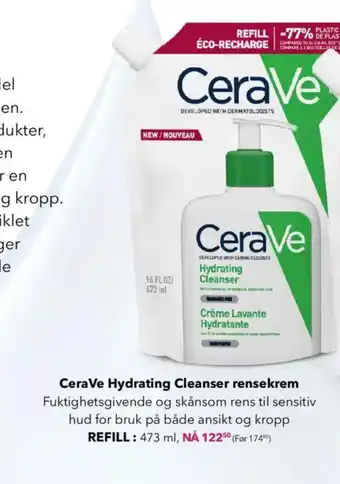 Apotek 1 CeraVe Hydrating Cleanser rensekrem tilbud