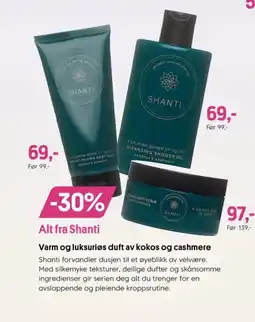 VITA Alt fra Shanti tilbud