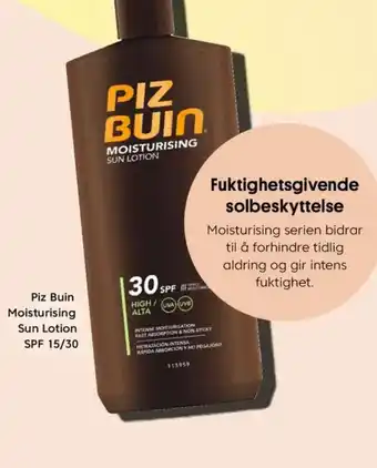 VITA Piz Buin Moisturising Sun Lotion tilbud