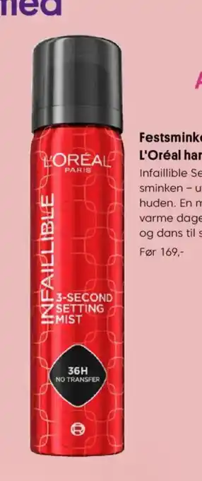 VITA L'ORÉAL Infaillible Setting Mist tilbud