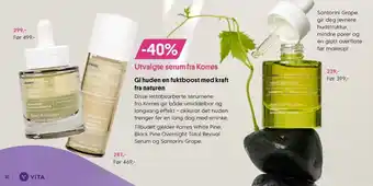 VITA Utvalgte serum fra Korres tilbud