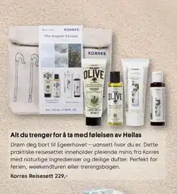 VITA KORRES Reisesett tilbud