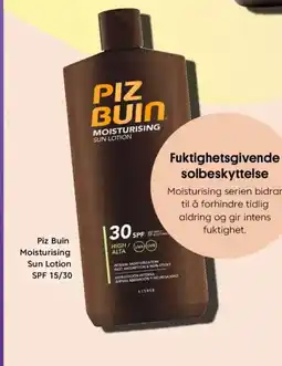 VITA Piz Buin Moisturising Sun Lotion SPF 15/30 tilbud