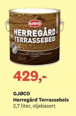 Bygger'n GJØCO Herregård Terrassebeis tilbud