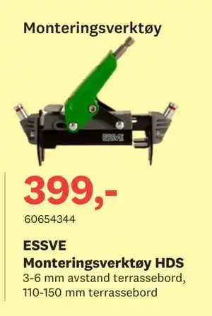 Bygger'n ESSVE Monteringsverktøy HDS tilbud