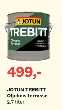 Bygger'n JOTUN TREBITT Oljebeis terrasse tilbud