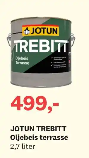 Bygger'n JOTUN TREBITT Oljebeis terrasse tilbud