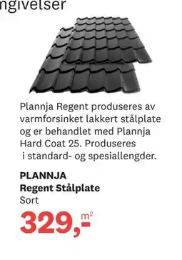 Bygger'n PLANNJA Regent Stålplate tilbud