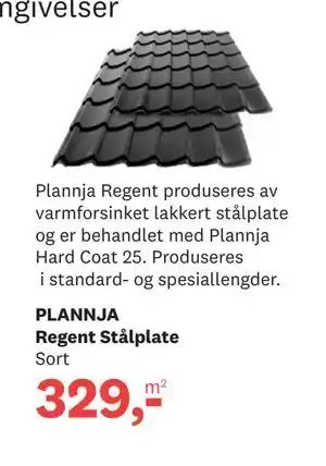 Bygger'n PLANNJA Regent Stålplate tilbud
