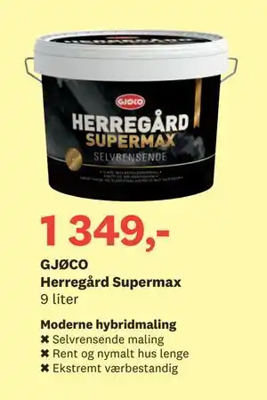 Bygger'n GJØCO Herregård Supermax tilbud