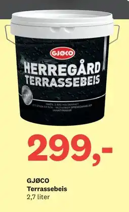 Bygger'n GJØCO Terrassebeis tilbud