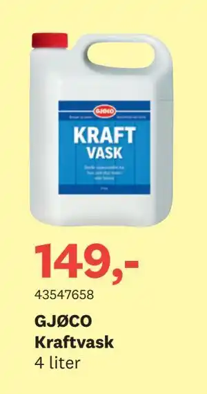Bygger'n GJØCO Kraftvask tilbud