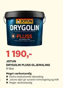 Bygger'n JOTUN DRYGOLIN PLUSS OLJEMALING tilbud