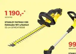 Bygger'n STANLEY FATMAX V20 Hekksaks 18V u/batteri tilbud