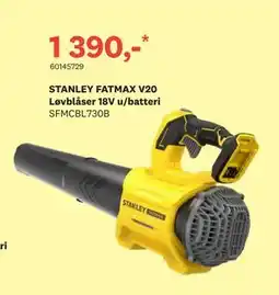 Bygger'n STANLEY FATMAX V20 Løvblåser 18V u/batteri tilbud