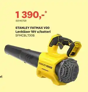 Bygger'n STANLEY FATMAX V20 Løvblåser 18V u/batteri tilbud