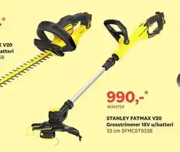 Bygger'n STANLEY FATMAX V20 Gresstrimmer 18V u/batteri tilbud