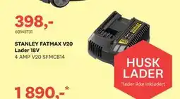 Bygger'n STANLEY FATMAX V20 Lader 18V tilbud