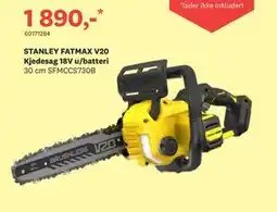 Bygger'n STANLEY FATMAX V20 Kjedesag 18V u/batteri tilbud