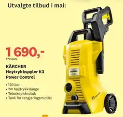 Bygger'n KÄRCHER Høytrykkspyler K3 Power Control tilbud