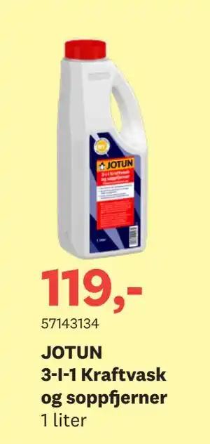 Bygger'n JOTUN 3-I-1 Kraftvask og soppfjerner tilbud