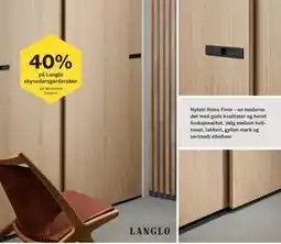 Bygger'n 40%. på Langlo skyvedørsgarderober tilbud