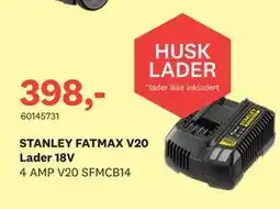 Bygger'n STANLEY FATMAX V20 Lader 18V tilbud