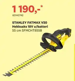 Bygger'n STANLEY FATMAX V20 Hekksaks 18V u/batteri tilbud