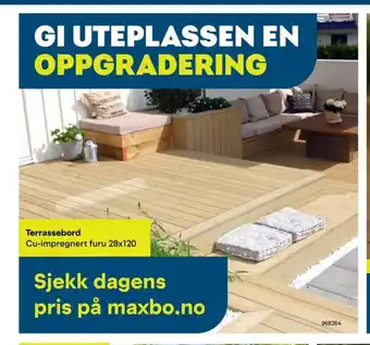 Maxbo Terrassebord tilbud