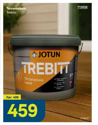 Maxbo Terrassebeis Trebitt tilbud