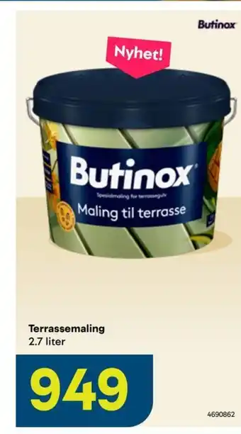 Maxbo Terrassemaling 2.7 liter tilbud