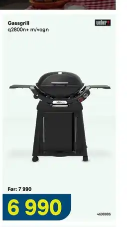 Maxbo Gassgrill q2800n+ m/vogn tilbud