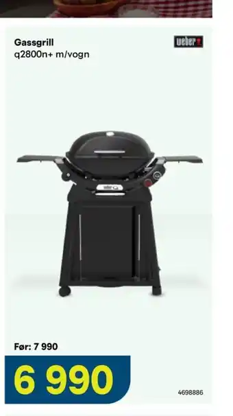 Maxbo Gassgrill q2800n+ m/vogn tilbud