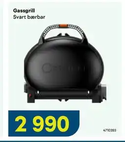 Maxbo Gassgrill Svart bærbar tilbud